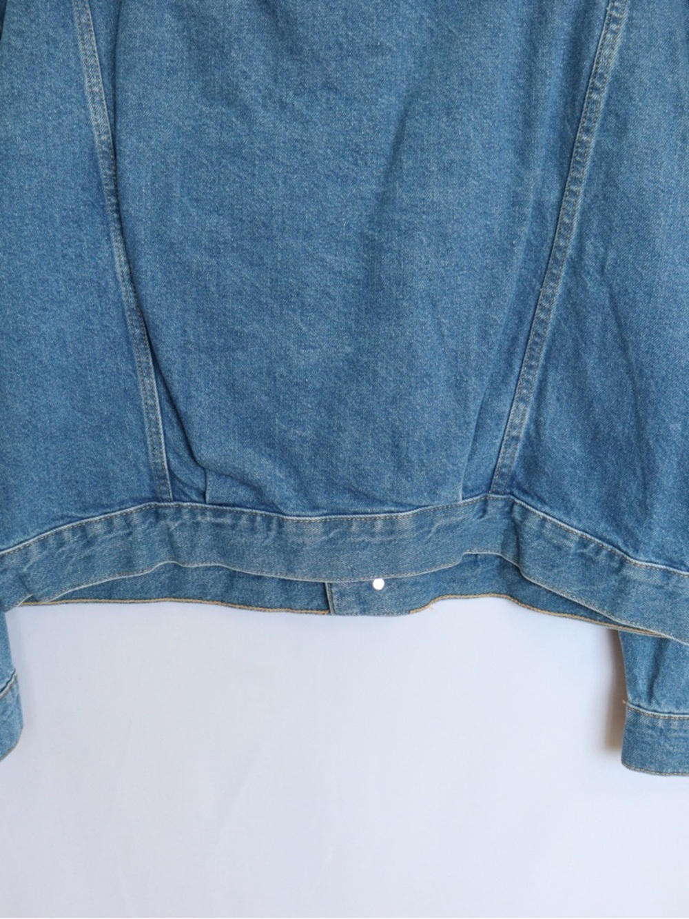H&M 90s Denim Jacket NWT Women’s Small Blue Cropped Jean Jacket - Picture 10 of 10